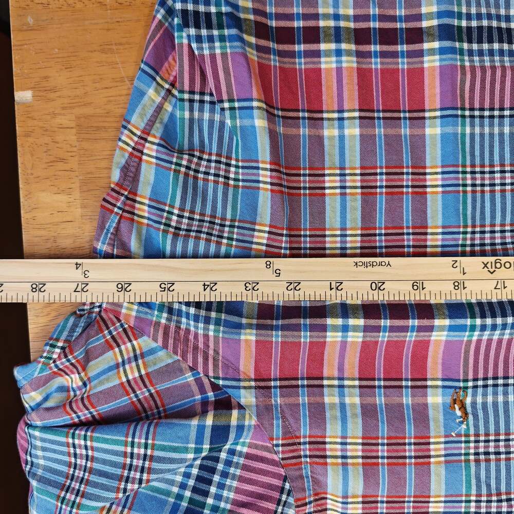 Ralph Lauren Classic Fit Long Sleeve Plaid Button-Down Shirt XXL - Picture 6 of 8